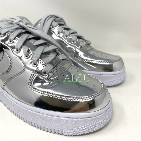 Nike Air Force 1 SP Crome Metallic Women Sneakers - Picture 2 of 10